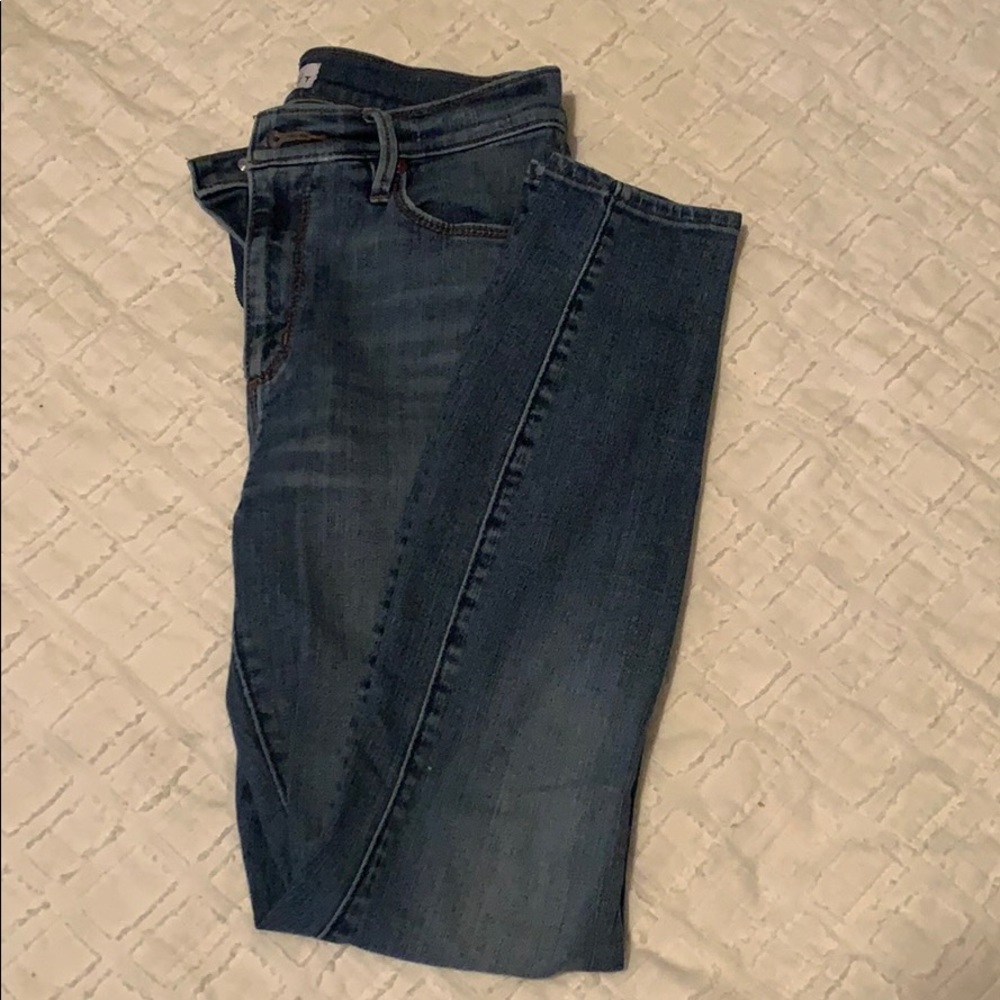 LOFT Modern High Waist Skinny Ankle Jeans